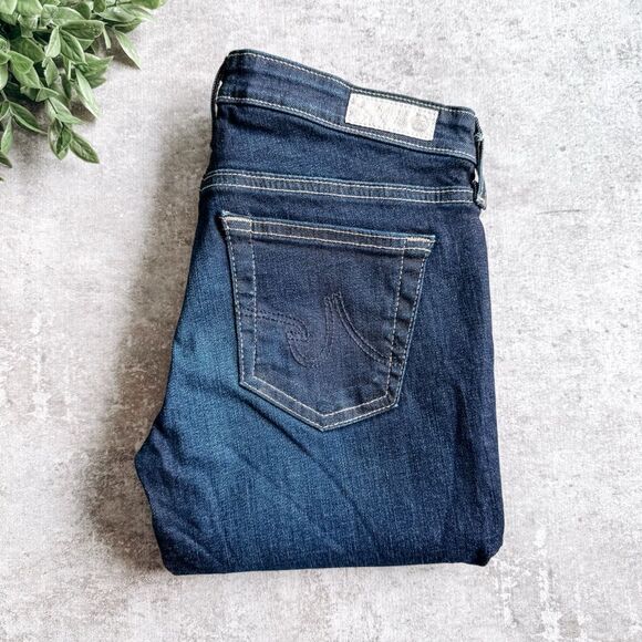 Ag Adriano Goldschmied Super Skinny Ankle Dark Wash Jean Size 25 - Picture 1 of 7